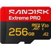 Sandisk 256GB Scheda SD SanDisk Extreme Pro ClasseV30 Nero Rosso [SDSQXCJ-256G-GS6MA]
