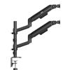 ergo office Supporto Ergo Office Mount ER-692 B per doppio monitor 17-32" 10kg Nero opaco [ER-692 B]