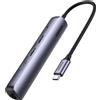 UGREEN Hub Usb Ugreen CM418 per Notebook 100W Argento [10919]