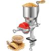 VEVOR Mulino per Cereali Manuale con Tramoggia Grande, Macinino a Mano per Spezie Grano, Noci da Cucina, Montaggio da Tavolo con Morsetto in Ghisa, Mulino Grano Mais con Coperchio Antipolvere