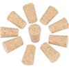 Ejoyous 10 tappi in cartone per bricolage, tappi per bottiglie di vino e birra, conico, legno, beige, 22 × 17 × 35 mm e 20 × 15 × 35 mm