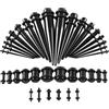 KSBBHDS 72 Pezzi Di Paraorecchie, Multi-Size E Facile Da Indossare, Espansore Dell'Orecchio Della Nappa, Gioielli Piercing, Prodotti Di Moda Personalizzati.