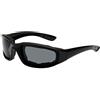 Generic Occhiali Da Motocicletta Cornice Pc Imbottita Lenti Uv,grigio