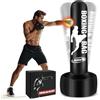 JUOIFIP 180cm Sacco Boxe da Terra, Sacco da Boxe per Adulti | Autoportante Sacco Gonfiabile per Allenamento MMA, Muay Thai, Fitness Punching Bag