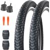 BALINGE Pneumatico per bici da 26/27,5/29 x 2,35 con tubo (valvola Schrader da 48 mm) e 2 leve, pneumatico per mountain bike e BMX, 26/27,5/29 pollici, pneumatico per bicicletta fuoristrada con