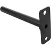 NUOBESTY Porta Bilanciere da Muro per Dischi, Foro 25mm, Acciaio Nero | Montaggio a Parete, per Home Gym, Accesso Rapido, Stabilità Sicura, Protezione Muro, Struttura Robusta