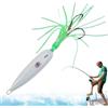 Generisch Esca luminosa per pesci di calamari, esche luminose | Esca barbuta lenta, amo da barba luminoso per gli appassionati di pesca