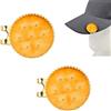 Tinoaly 2 Pezzi Cracker Marcatore Palline Golf con Clip Cappello Set, Divertente Magnetico Marcatore per Palline Clip per Cappello Accessori da Golf for Uomini e Donne Golfisti