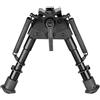 bravovski 15-23 cm Tattica di Caccia Bipiede regolabile in Altezza girevole per Fucile (testa articolata) con POD-LOC Leva