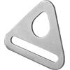 Générique Anelli triangolari,Regolatore di fibbia triangolare in metallo | robusto | Triangolo D Anelli Regolatore Triangolo Bar Pivot Clip per Cinghia Borse