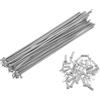 GMZQSN Set di 36 raggi per bicicletta 14G J-Bend - Opzioni di lunghezza 146-301 mm con nippli per riparazione ruote (36 set 146 mm)
