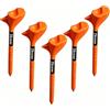Zikunee Materiale di plastica dell'ABS dei tee di golf 10 gradi Tees bianchi Tees robusti Tees