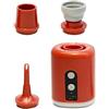 FVPKYUR Piccola pompa 'aria elettrica, pompa del materasso ad aria POLCILI FLOATS | Pompa ad aria ricaricabile, batteria da 1600 mAh, multifunzionale con luce da campeggio per sac