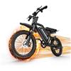 Zylvro V21 Bici Elettrica, 52V 20Ah Batteria, 180km Autonomia, 17x 4 Pneumatici Fat Tire All-Terrain 7 Velocità, Sospensione Completa, Freni Idraulici E-Bike per Adulti Fuoristrada Città