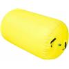 kowaku Tappeto Ginnastica Gonfiabile Rullo Allenamento Air Barrel Cilindro Palestra in PVC Resistente per Esercizi di Equilibrio Atterraggi Morbidi E, Giallo, 08x1m Pompa Elec EU