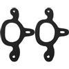 TEHAUX 2 Pezzi Cinghia per Speroni da Stivale, Cinturino di Fissaggio per Speroni, Gomma Nera, Regolabile, Resistente all'Usura, per Equitazione e Riding Boot, Uomo e Donna