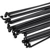 GMZQSN Raggi per bicicletta in acciaio nero 14G 257-293 mm con nippli - raggi ad alta resistenza per ruote profonde per mountain bike e bici da strada (J -Bend 257 mm)