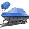ELVONS Copertura Impermeabile per Barche, 210d Spessa Tela Oxford Resistente alla Polvere E Ai Raggi UV Telo Barca Usato per Protezione Esterna Invernale,Blu,21~24(732cm*300cm)