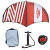 MotiveTech Tavola Gonfiabile Foil Set Hydrofoil Tavola Wing Accessori Pompa Perchiglio Zaino Struttura Rigida in Poliestere E Oxford Adatta per in Lago , 5m2 , Rosso+Bianco