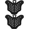 Mikikit Supporto Sagomato per Pinne da Immersione TPE Nero 2 Pezzi