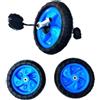 UnifearPro Set di 3 Ruote per per Bambini: Ruote Anteriori E Posteriori con Pedali, Pneumatici in Schiuma, Cuscinetti Scorrevoli, Telaio in Metallo, Blu