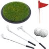 Generisch Mini set da golf da tavolo per ufficio, portatile, verde | Mini gioco da golf adatto per golfisti e colleghi, perfetto come gioco da tavolo indoor in ufficio per gli uomini per