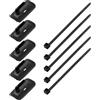 Wiffe 5pcs Guida del cavo della bici con il legame Biciclette Fascette Cavo Alloggiamento Tubo Clip Guida Biciclette Linea Freno Base Fissa Alloggiamento Del Freno Fibbia Ciclismo Mountain Bike