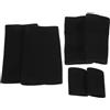 COHEALI 6 Pezzi Set Protezioni Sportive per Nero, Ginocchiere Leggere | Nylon, Poliestere e Spandex, Copertura Completa per Danza e Corsa, Uso Versatile