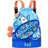 Guohetuk Borsa da Nuoto per Bambini con Coulisse, Zaino da Nuoto per Ragazzi E Ragazze, Scomparti Separati per Indumenti Bagnati E Asciutti, Sacca Portaoggetti, Blu