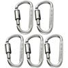 Generic Chiusura a moschettone | Clip ad anello a D in alluminio aeronautico | | Forte Caribiniers per Amaca Outdoor Campeggio Escursionismo Zaino in spalla Arrampicata Rappelling Portachiavi Cane