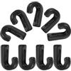 ULTECHNOVO 10 Pezzi Gancio J per Kayak Accessorio Nautico ABS Nero