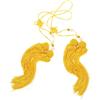 Luxshiny 2 Pezzi Nappa per Taichi Giallo Nodo Tradizionale Cinese, Accessorio Elegante per Arti Marziali e Attrezzatura da Allenamento