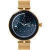 TECHMADE Smartwatch Niah Lyra, orologio digitale gioiello, schermo AMOLED, chiamate, notifiche, funzione SOS, sport, compatibile con IOS e android (MAGLIA MILANO GOLD)