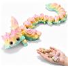 Joycabin Axolotl stampato 3D con ali, giocattolo fidget da 21 cm