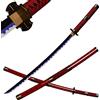 ACTASITEMS Giapponese Roronoa Zoro Spade Anime Cosplay Spada di Legno - 105cm, Katana, Kitetsu
