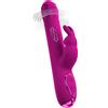 Sweet Smile Rabbit Vibrator with Rotation & Thrust Function Pink