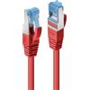 Lindy - Cavo patch - RJ-45 (M) - RJ-45 (M) - 20,0 m - SFTP, PiMF - CAT 6a - liscio, senza alogeni - rosso (47170)