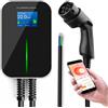 Extralink BS20-BC-22kW-APP Tipo 2 32 A 22 kW Wallbox per auto elettrica, trifase, LCD, app, cavo 6,1 m