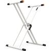 Audibax Supporto per tastiera professionale Audibax Onyx 130 Plus Bianco Premium (Yamaha, Casio, Roland, Korg)