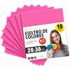 OFITURIA Feltro Colorato per Artigianato, Fai-da-te, Progetti Scolastici, Scrapbooking, Cucito Creativo e Decorazioni 20x30cm (Fucsia, 10 pz)
