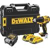 DEWALT Trapano avvitatore 18V XR senza spazzole con 2 batterie al litio da 2Ah e caricabatterie, DCD708D2T-QW