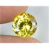 Gemscopious 5.25 CT Naturale Ceylon Giallo Zaffiro Perfetto Taglio Rotondo Certificato Gemma