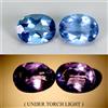 Egemdiamond Coppia Di Fluorite Naturale Con Taglio Ovale Colore Che Cambia 2x2,98 Ct 8x6mm