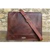 Fatto a mano Uomo Vintage Borsa Uomo Tracolla In Pelle Cuoio 18" Business Portadocumenti