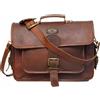 Fatto a mano Borsa Messenger Laptop In Vera Pelle Fatta A Mano 11X15X5 Pollici Nera