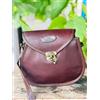 Fatto a mano Borsa Slim In Pelle Di Capra Setosa Da Donna 7X9 Borsa Marrone