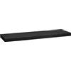 5 five simply smart 5five - Mensola a muro Fixy nera 80 x 23,5 cm, fissaggi invisibili, supporta 15 kg - Per soggiorno, camera da letto, ufficio