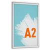 Durable Cornice a scatto in alluminio per esterni, A2, argento, 504623