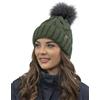 Vivisence Berretto con Pompon Donna Caldo Ideale per Giorni Freddi 7014