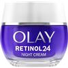 Olay Retinol 24 Crema Viso Notte Idratante, Cura della Pelle con Vitamina E Antiossidante. Skin Care Notturna Anti-Età: Leviga, Rinnova e Idrata, 50ml